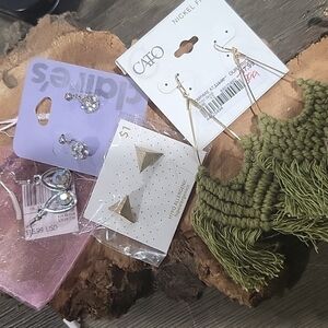 Various New with tags earring Lot 4 pairs